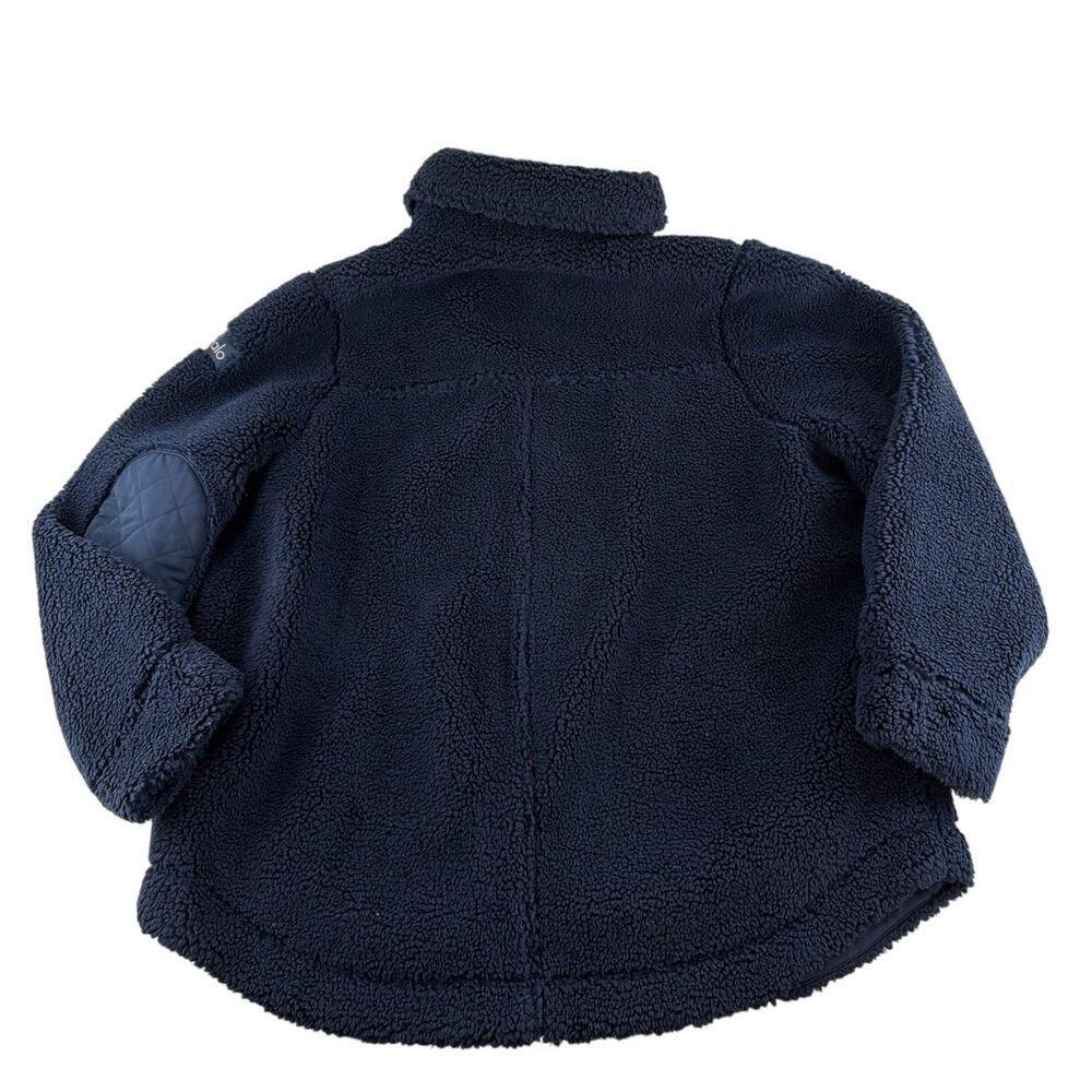 Alo Yoga Unisex Navy Sherpa Edge Shacket Size L - Picture 7 of 10